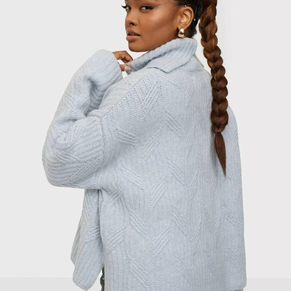 SAMSOE SAMSOE Women Kei turtleneck 11250 Color Gray Dawn Size Medium - Picture 2 of 14